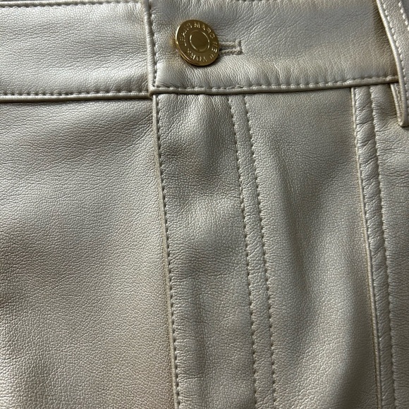 Marc New York /Gold Mini A-Line Skirt/Size 2 - Picture 3 of 12